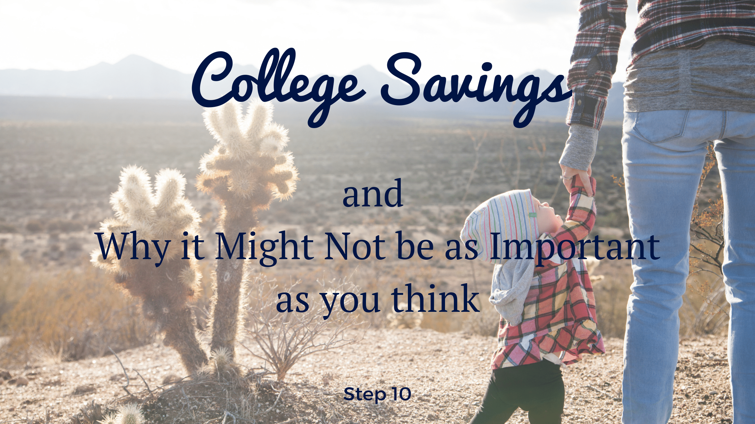 Article on why college savings may not be that important